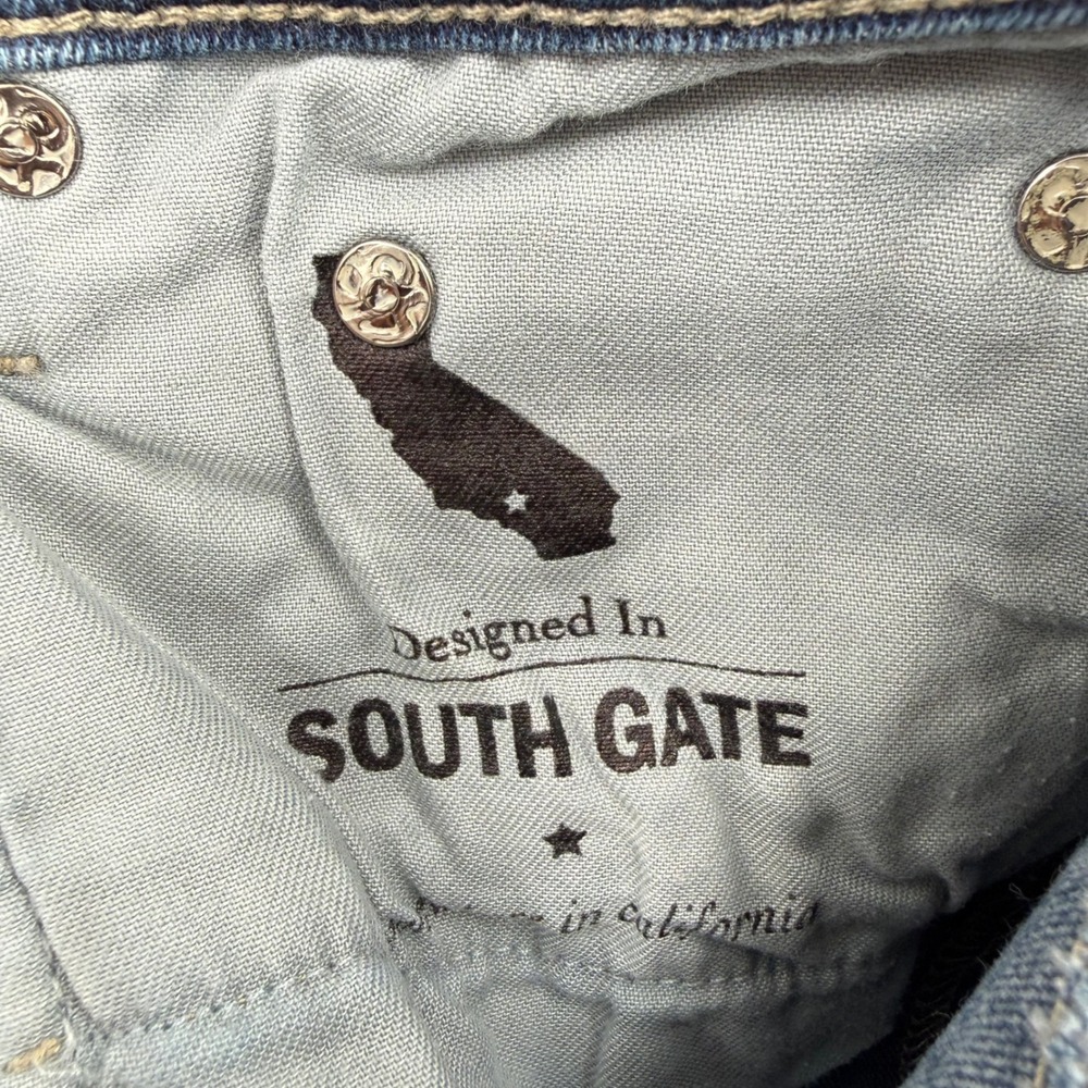 AG Adriano Goldschmied The Stilt Crop Cigarette Jeans Raw Hem Blue Size 30 - Picture 8 of 13